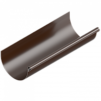 Жолоб водостічний INES 120 мм, водостічна система INES, Колір коричневий RAL 8017 ринва