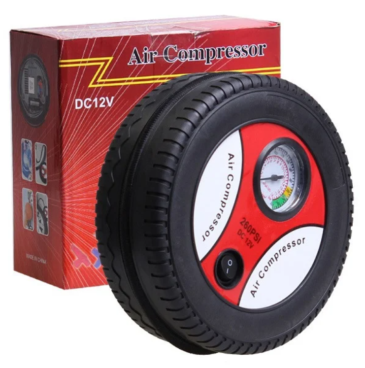 Компресор автомобільний 260PSI DC-12V, електричний насос від прикурювача (KG-967)