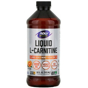 Л-Карнітин Now Foods Liquid L-Carnitine 1000 mg (473 мл.) Цитрусовий пунш