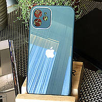 Чохол Color-Glass для Iphone 12 mini бампер з захистом камер Pine Green
