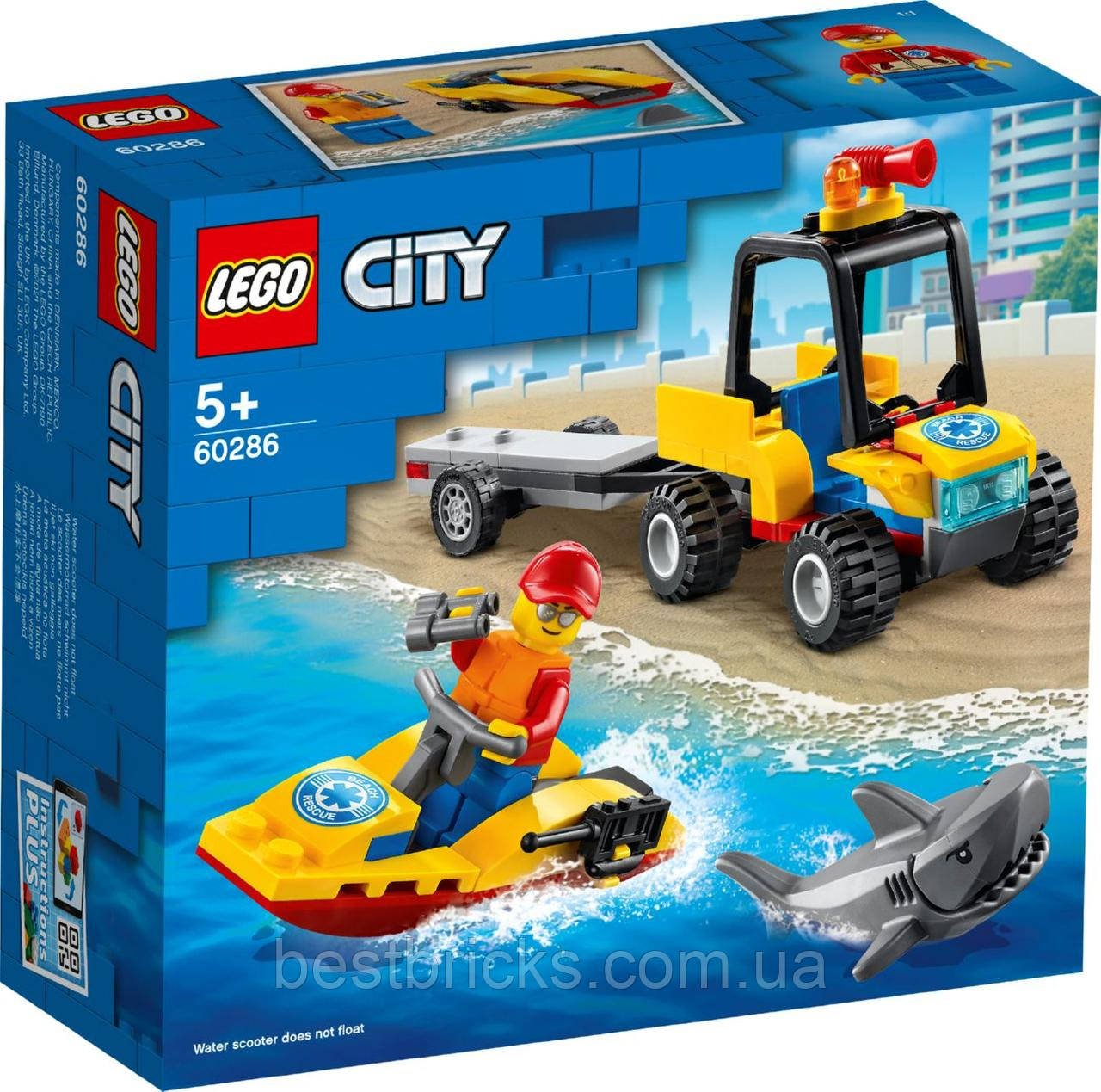 Lego City Пляжний рятувальний всюдихід 60286