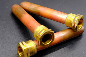 Гільза 100мм 1/2" заглибна для датчика ф12мм мідь (Італія)