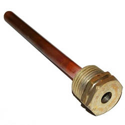 Гільза 120мм 1/2" заглибна для датчика, мідь