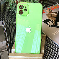 Чохол Color-Glass для Iphone 12 mini бампер з захистом камер Mint