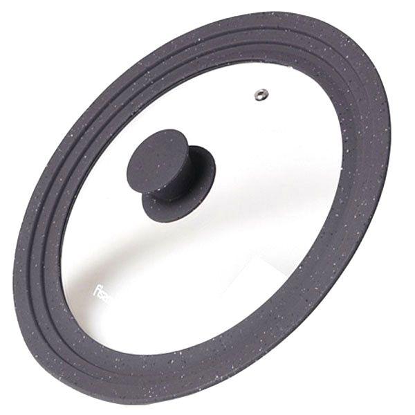 Кришка Fissman Triplex багаторазова 24/26/28 см Темно-сіра (9948)