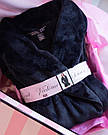 🖤✨ Жіночий халат Victoria's Secret плюшевий (Чорний, XS/S), фото 6