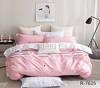Детское постельное белье с компаньоном, ранфорс, хлопок TM TAG R7625 (Клетка розовый)