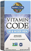 Garden of Life Vitamin Code 50 Wiser Men 240 капсул