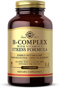 Solgar B-Complex Stress Formula with Vitamin C 250 таблеток