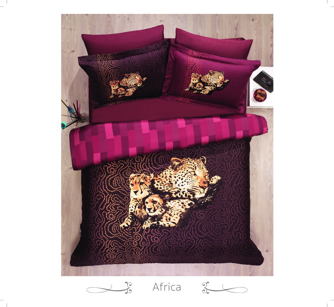 Постільна білизна Le Vele Africa Spring series сатин, фото 1