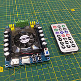 Підсилювач 2 х 160 Вт TDA7498E з кардридером, USB і пультом, фото 4