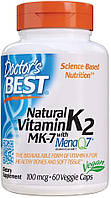 Витамин К2 МК-7 доктор бест Doctor's Best Natural Vitamin K2 MK-7 with MenaQ7 100 mcg 60 капсул