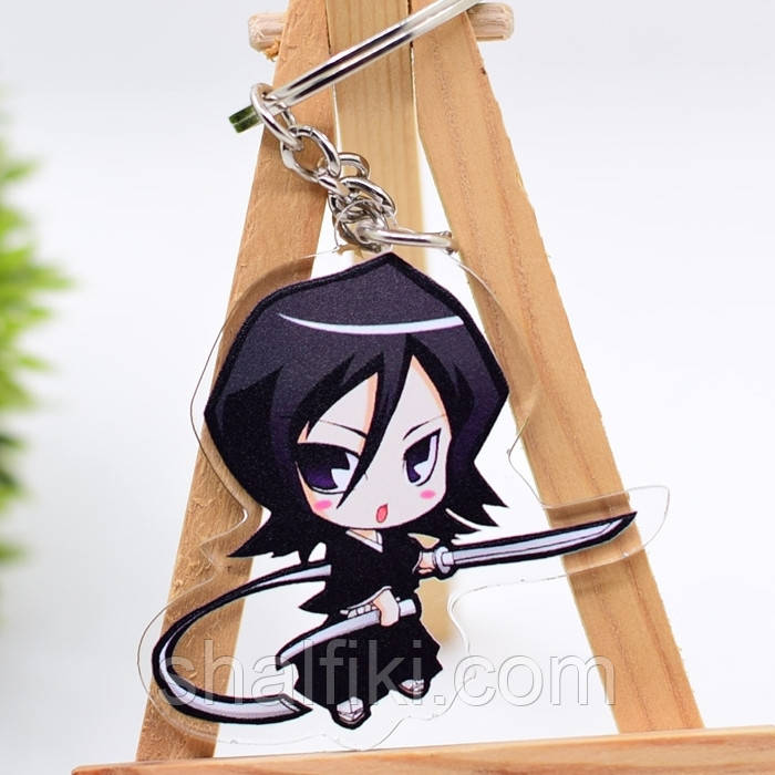 "Рукія Кучікі (Бліч / Bleach)" брелок акриловий двосторонній з уф-друком, фото 1