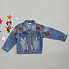 Джинсовий жакет для дівчинки. 100, 120 см, фото 6