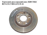 Тормозной диск передний вент. D280 ТН24 RENAULT MEGANE 09-16 (РЕНО МЕГАН) (402060010R)