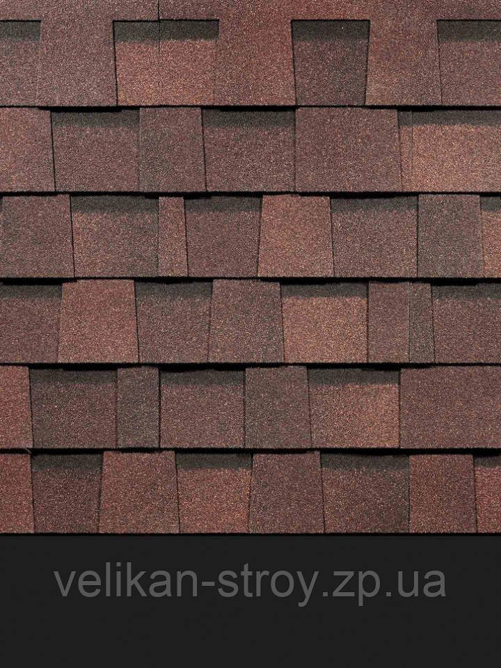Бітумна черепиця Docke Pie Цюріх Серія Premium Зрілий каштан