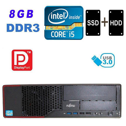 Fujitsu Esprimo E710 SFF/Intel Core i5-3470 (4 ядра по 3.2-3.6 GHz) / 8 GB DDR3 / 120 GB SSD + 500 GB HDD /, фото 1