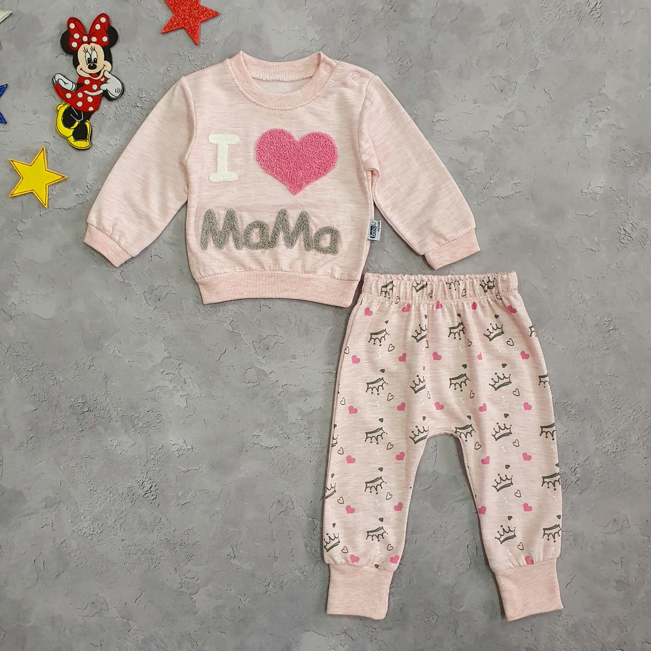 Костюм I love Mama для дівчинки. 68 см