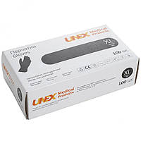 Перчатки нитриловые Unex Medical Products черные (размер XL)