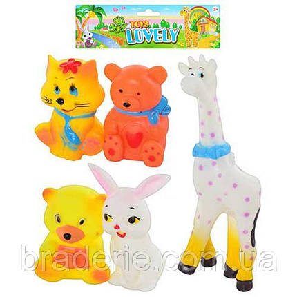 Набір іграшок-пилок Тварини 5 штук Lovely Toys QX 8047, фото 1