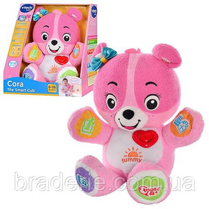 Музичний сенсорний ведмедик дівчинка Кора 28 см VTech 147253, фото 1