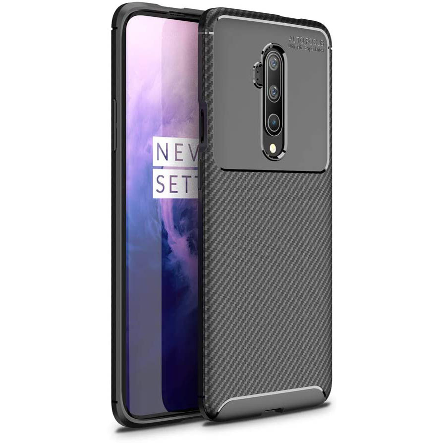 Чохол Carbon Case для OnePlus 7T Pro Black, фото 1