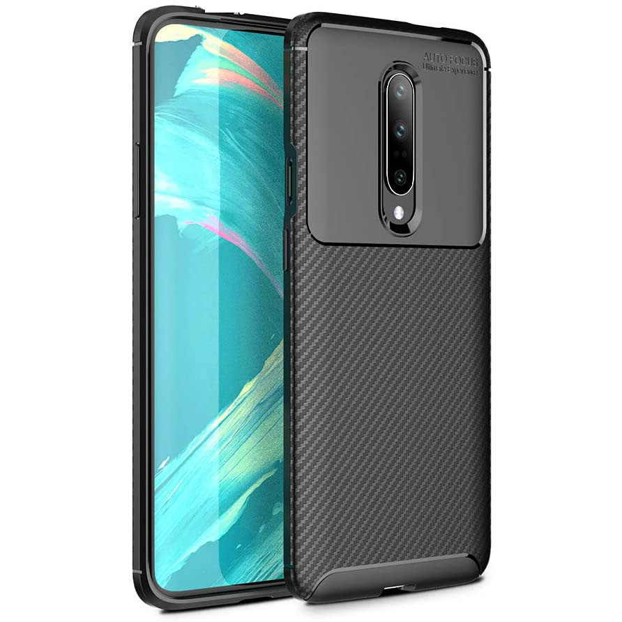 Чохол Carbon Case для OnePlus 7 Pro Black, фото 1