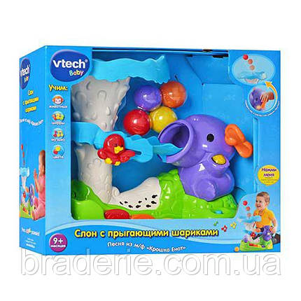 Музична іграшка Слон зі стрибними кульками VTech 112026, фото 3