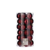 Елочные шарики 30 шт, 6 см, "House of Seasons" пластик, цвет красный