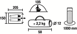 Туристичний намет 2-місний Monomone 2, фото 3
