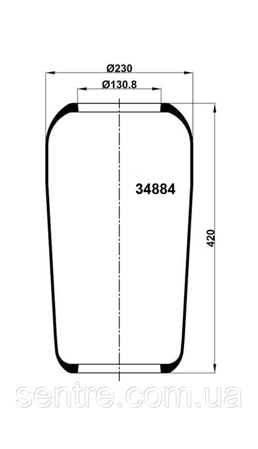 Пневмобалон 884N 1F20B2