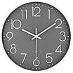 Годинник настінний круглий безшумний кварцовий для вітальні, кухні, зали Losso Premium CW-30 - Сірі, фото 6