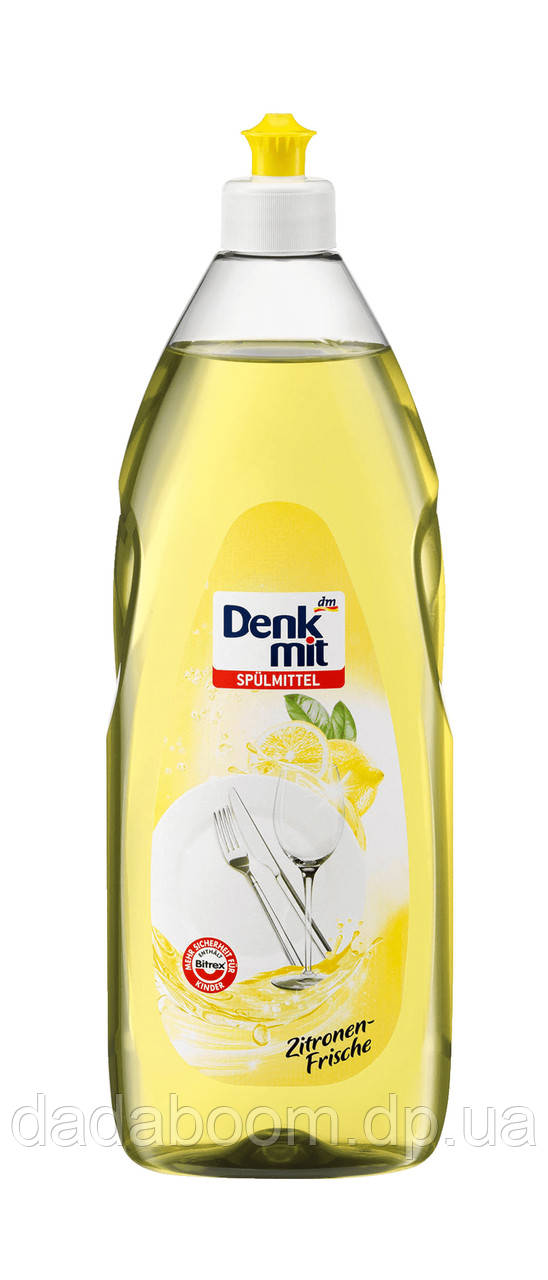 Средство для мытья посуды DenkMit Zitronen-Frische (Лимон) 1л - фото 1 - id-p697166294