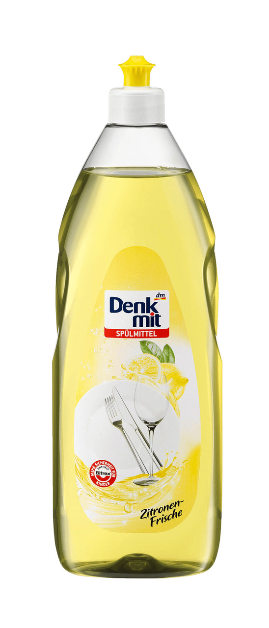 Засіб для миття посуду DenkMit Zitronen-Frische (Лимон) 1л, фото 1