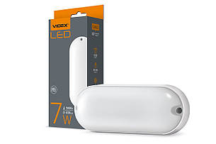 LED світильник IP65 овальний VIDEX 7W 5000K білий