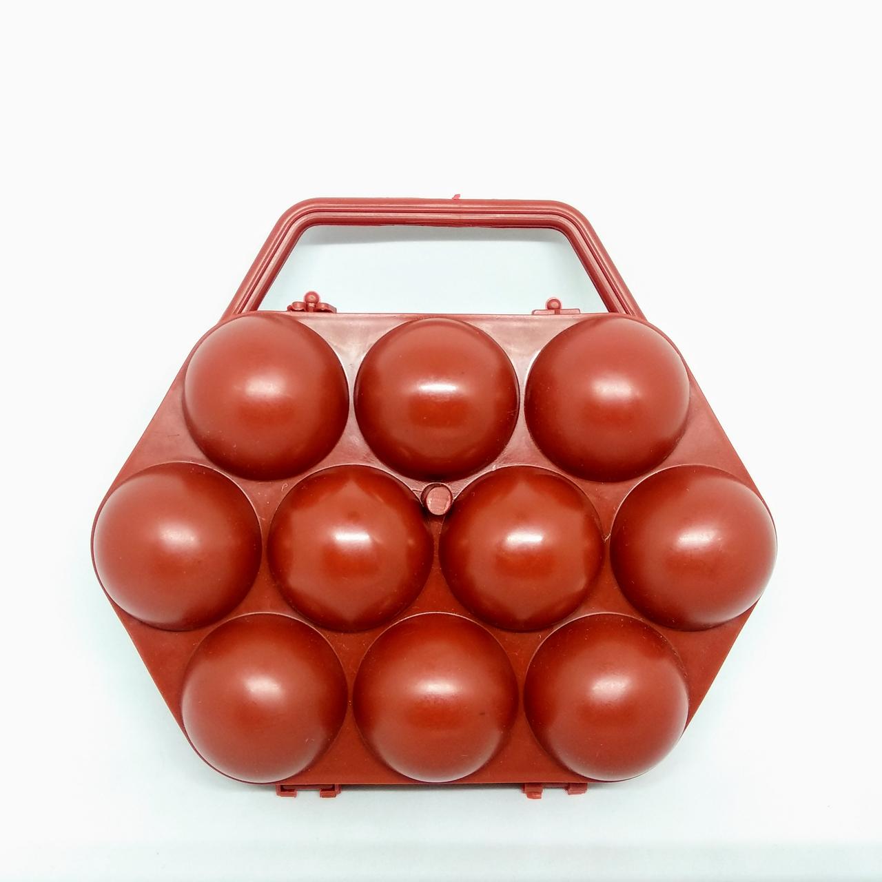 Контейнер-лоток для яєць 10 шт. червоний Укрпласт