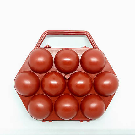 Контейнер-лоток для яєць 10 шт. червоний Укрпласт, фото 1
