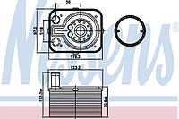 Радиатор маслянный SEAT; Volkswagen; SKODA; AUDI (пр-во Nissens)