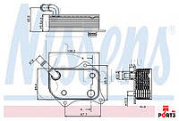Радиатор масляный AUDI, VOLKSWAGEN (пр-во Nissens)