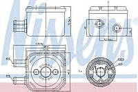 Радиатор масляный AUDI; SEAT; VOLKSWAGEN (пр-во Nissens)