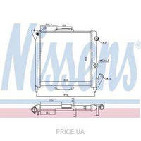 Радиатор охлаждения двигателя R5/R9/R11/EXPRESS I 84-91 (пр-во Nissens)