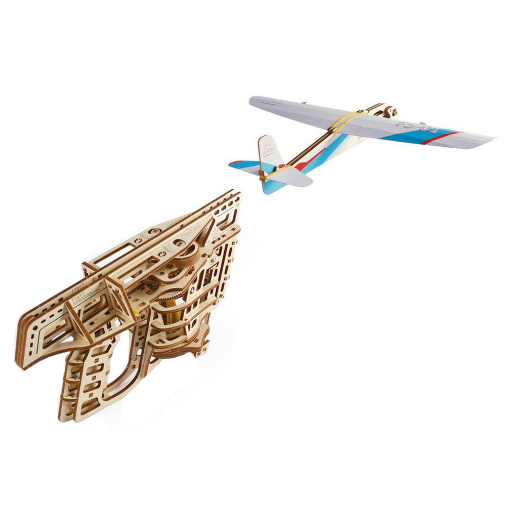 Механический 3D пазл "Пускач літачків", 198 элементов UGEARS (4820184120976)