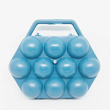 Контейнер-лоток для яєць 10 шт. блакитний Укрпласт, фото 1