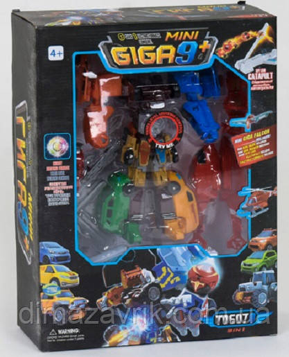 Трансформер Тобот Гіга 9+ 9в1 TOBOT Giga 9+ світло, фото 1