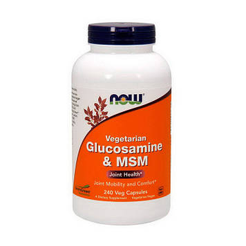 Vegetarian Glucosamine & MSM (240 veg caps) NOW