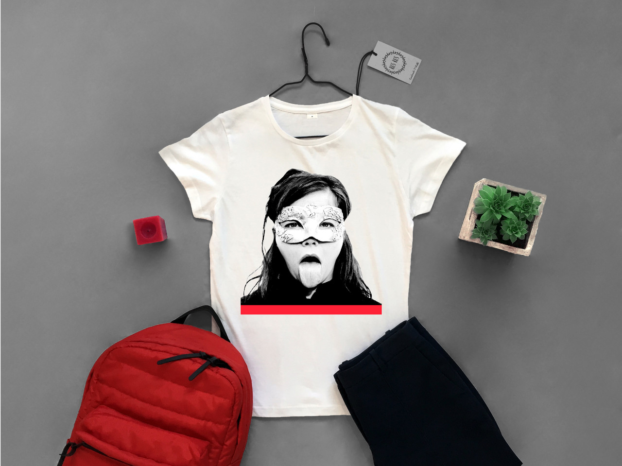 Футболка чоловіча з принтом Bjork, фото 1