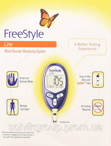 Купить Глюкометр FreeStyle Lite Система мониторинга глюкозы в крови (1 ...