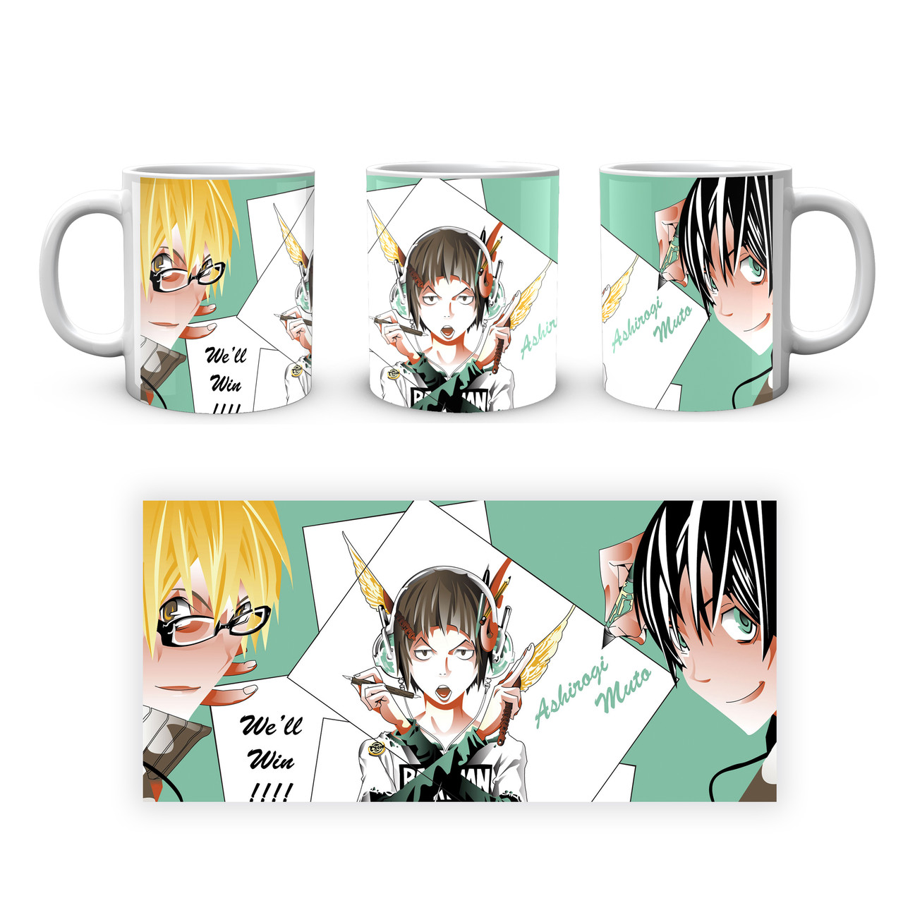 Кружка GeekLand Бакуман Bakuman Маширо Ніідзума Такагі BK 02.433, фото 1