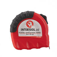 Рулетка с фиксатором 8м "EXTRA" INTERTOOL MT-0208