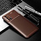 Чохол Carbon Case для Oppo A92 / A72 / A52 Brown, фото 2
